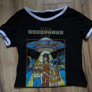 Alien Abduction Club Baseball T Shirt